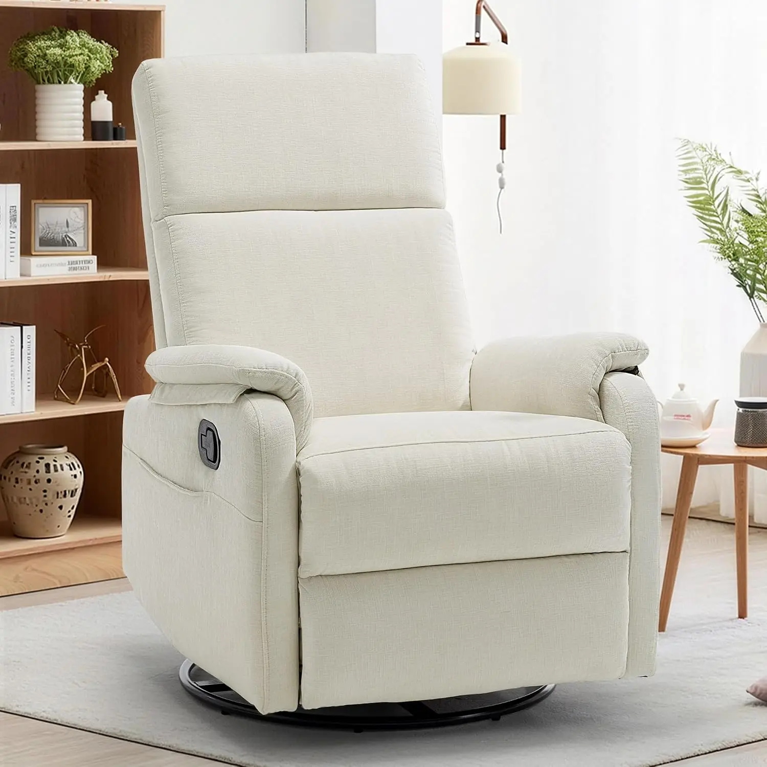 Rocking Chair Nursery - 코르서 리클라이너 의자, 성인용 회전 흔들