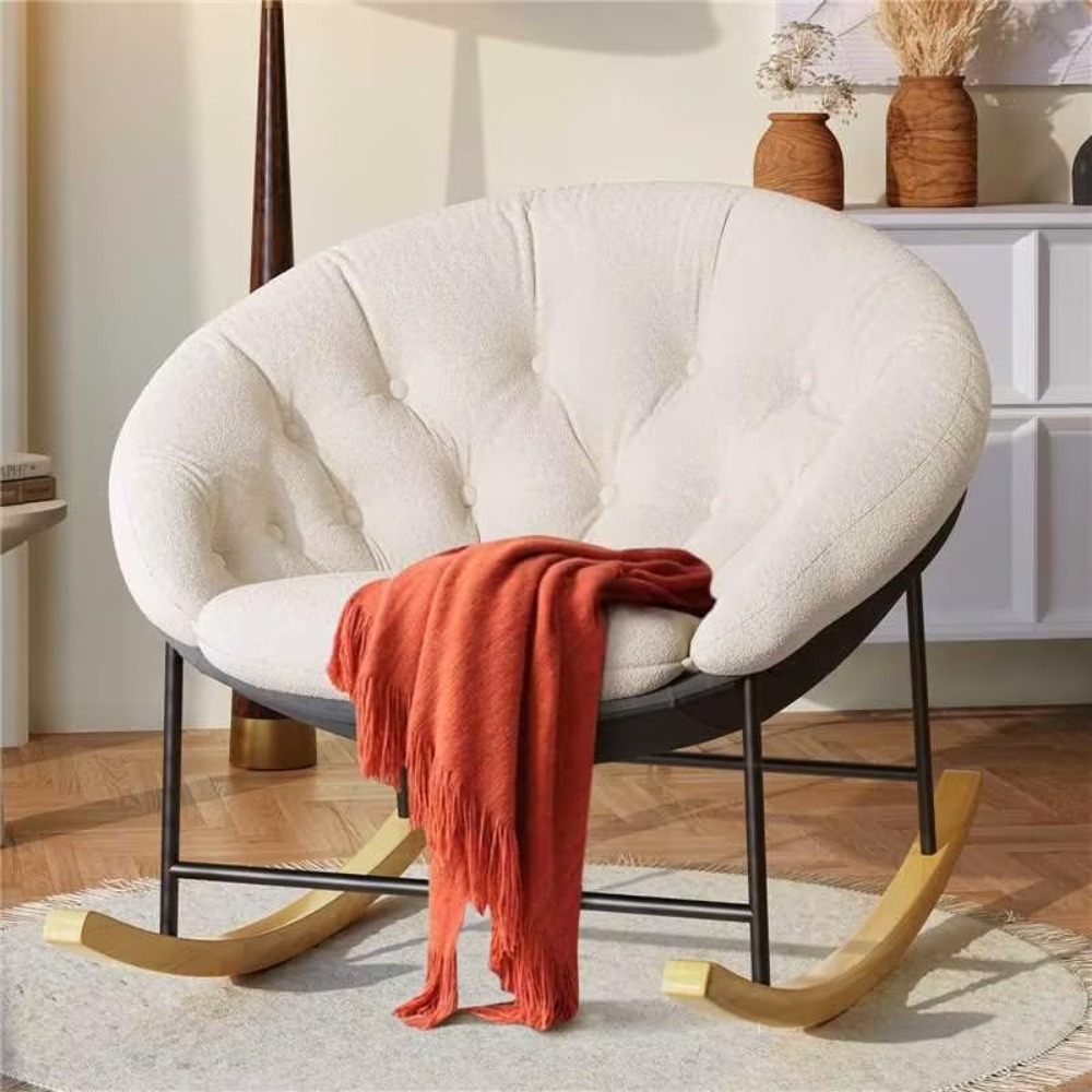 Rocking Chair Nursery - 넓은 흔들의자, 편안한 접이식 흔들의자(탈부착 가능한