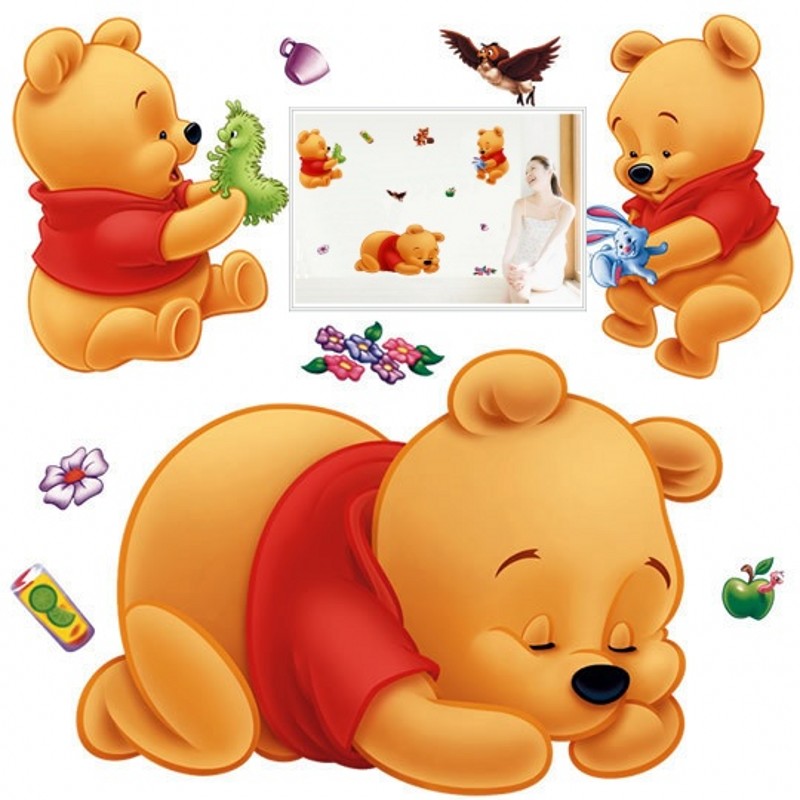Baby Nursery Winnie The Pooh - 3d 위니 푸우 벽 스티커 어린이