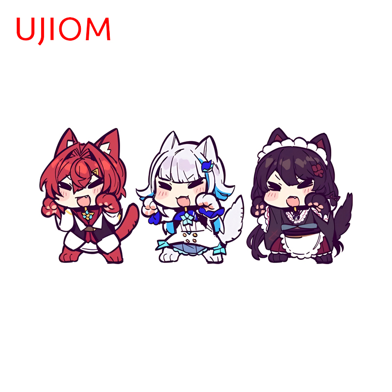 Baby Nursery Wallpaper Girl - UJIOM Chibi Hololive 세 소녀 벽