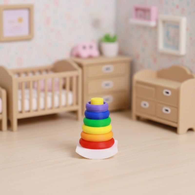 2세트 인형의 집 무지개 쌓기 장난감 퍼즐 무지개 타워 - Baby Nursery Dolls 리뷰 및 가격