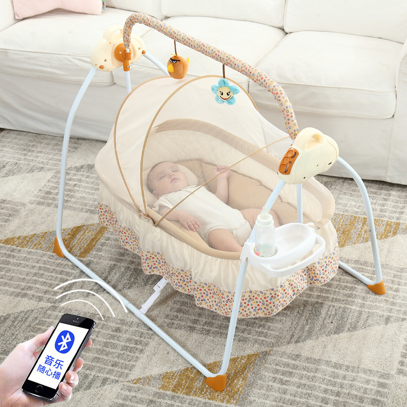 스마트 전기 아기 요람 침대, 접이식 흔들 의자, 스마 - Baby Nursery Hamper 리뷰 및 가격