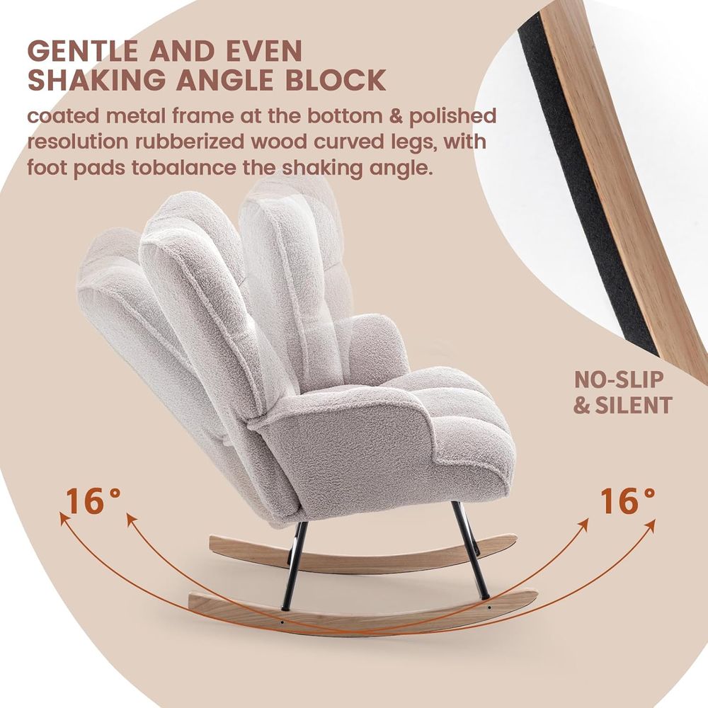 흔들의자 유아용 테디 천 소재 글라이더 로커 흔들의자  - Rocking Chair Nursery 리뷰 및 가격