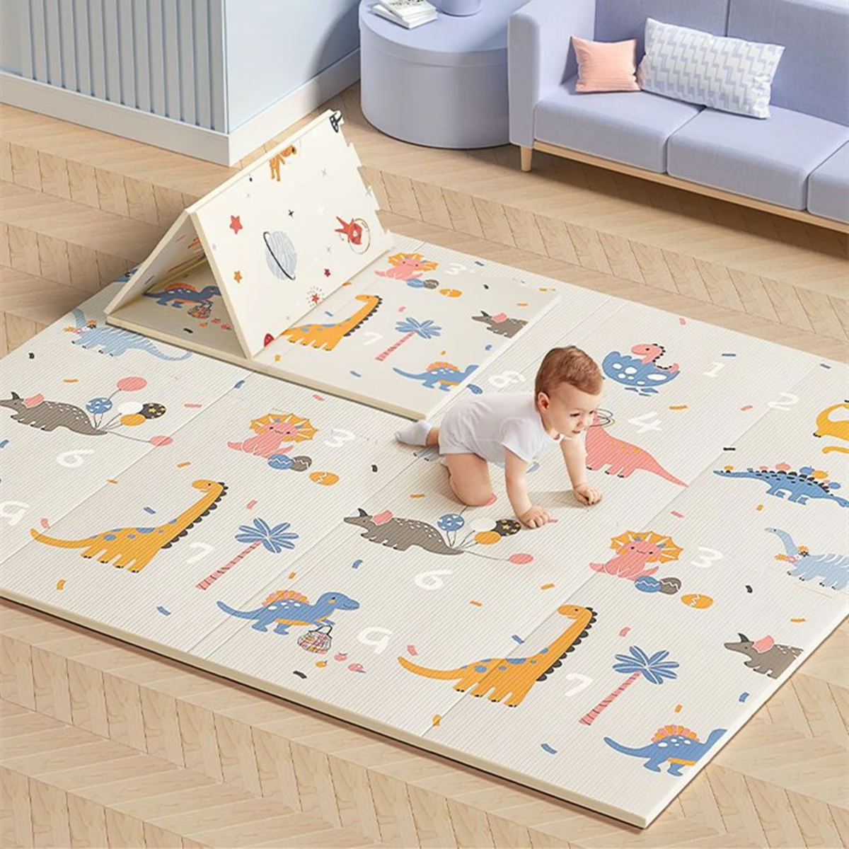 무독성 교육용 접이식 어린이 카펫 아기 놀이 매트, 보 - Baby Nursery Sets 리뷰 및 가격