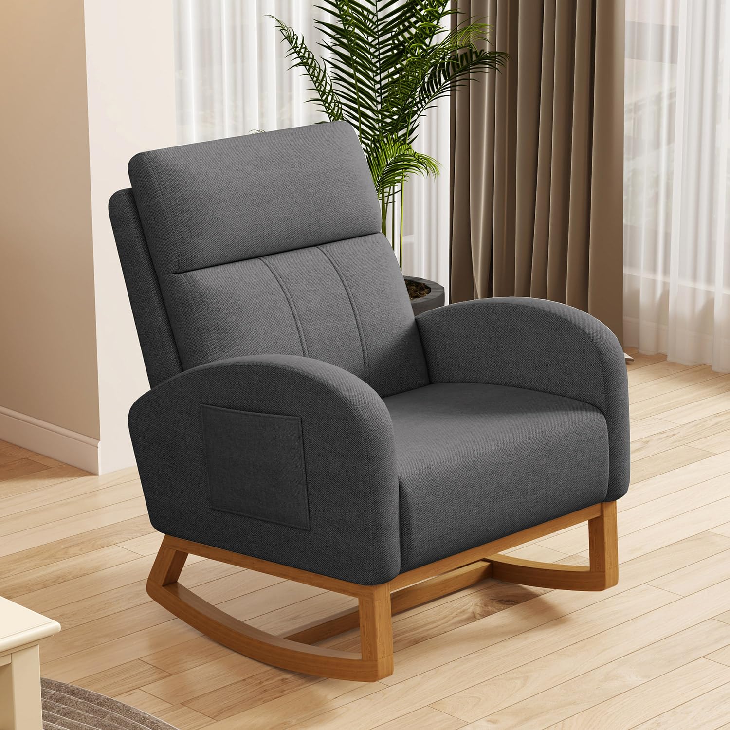 # 편안한 높은 등받이가 있는 쿠션형 글라이더 흔들의자 - Rocking Chair Nursery 리뷰 및 가격