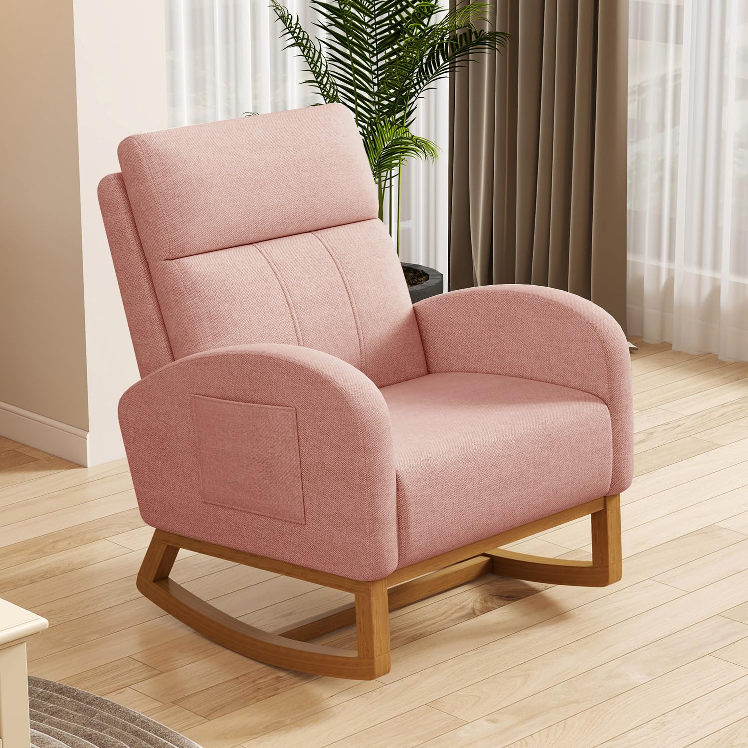 # 편안한 높은 등받이가 있는 쿠션형 글라이더 흔들의자 - Rocking Chair Nursery 리뷰 및 가격