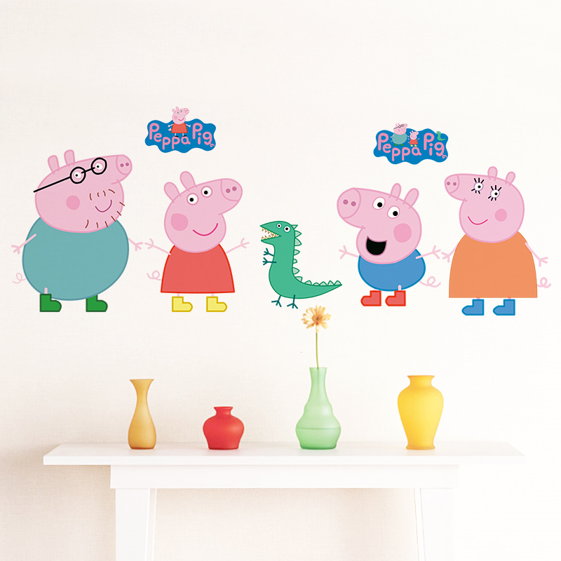 만화 페파피그 벽 스티커 어린이 방 거실 침실 유치원  - Baby Nursery Decals 리뷰 및 가격