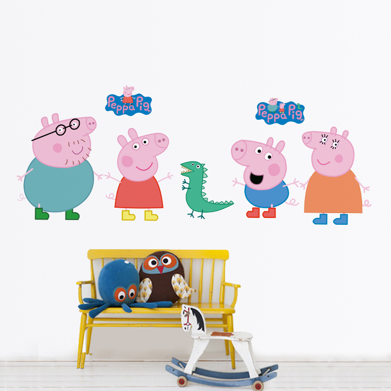 만화 페파피그 벽 스티커 어린이 방 거실 침실 유치원  - Baby Nursery Decals 리뷰 및 가격