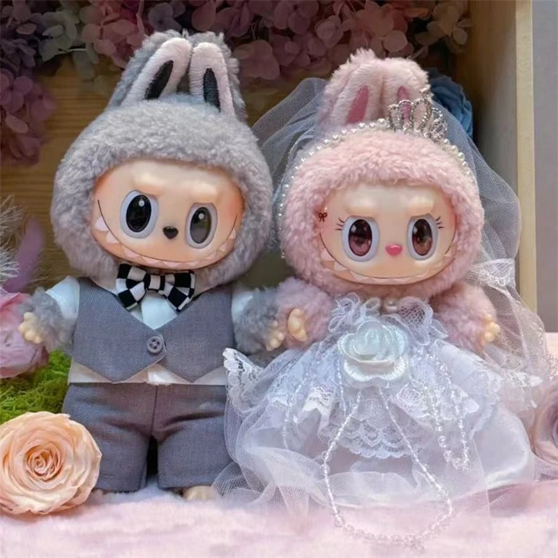 15 17cm 라부부 인형 웨딩 연인 드레스 의상 쉬폰 - Baby Nursery Dolls 리뷰 및 가격