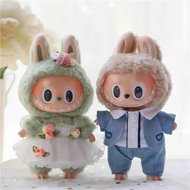 15 17cm 라부부 인형 웨딩 연인 드레스 의상 쉬폰 - Baby Nursery Dolls 리뷰 및 가격