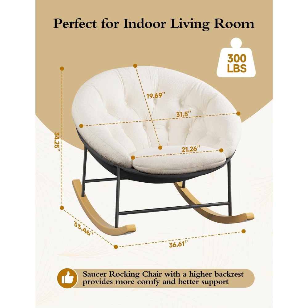 넓은 흔들의자, 편안한 접이식 흔들의자(탈부착 가능한  - Rocking Chair Nursery 리뷰 및 가격