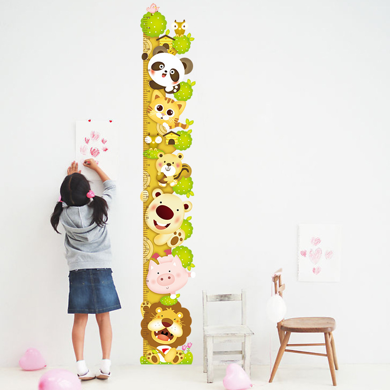 만화 동물 높이 측정 벽 스티커 유니콘 공룡 벽지 어린 - Growth Chart Ruler 리뷰 및 가격