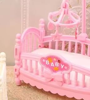 1:12 인형 집 미니어처 미니 아기 침대 요람 보육실 - Baby Nursery Dolls 리뷰 및 가격