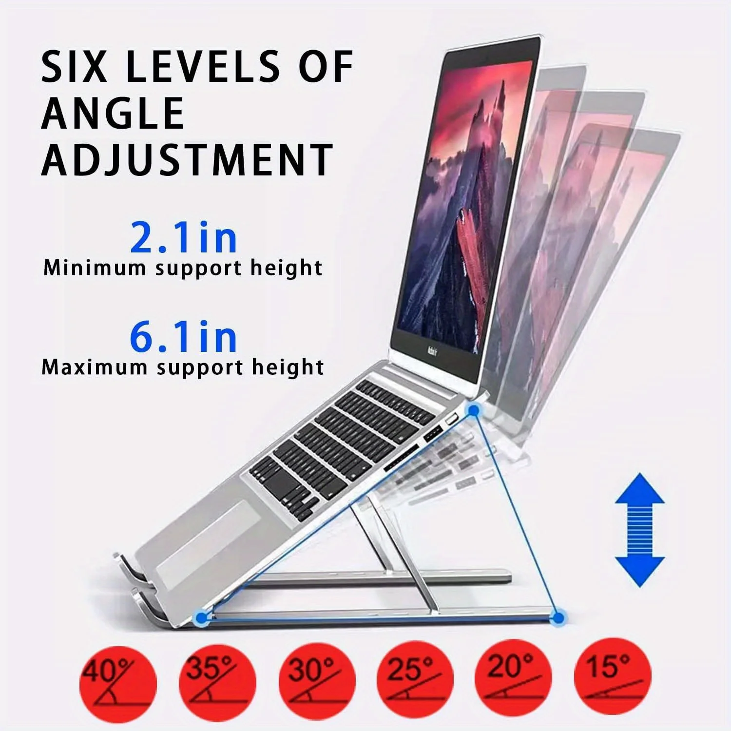 조정 가능한 알루미늄 노트북 스탠드 - 8~16인치 노 - Growth Chart Ruler 리뷰 및 가격