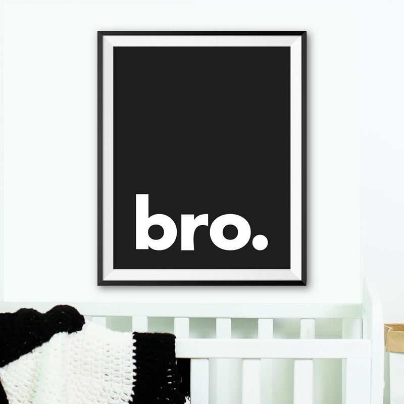 형. 미니멀 타이포그래피 프린트 포스터, 블랙 화이트, - Baby Nursery Quotes Wall Art 리뷰 및 가격