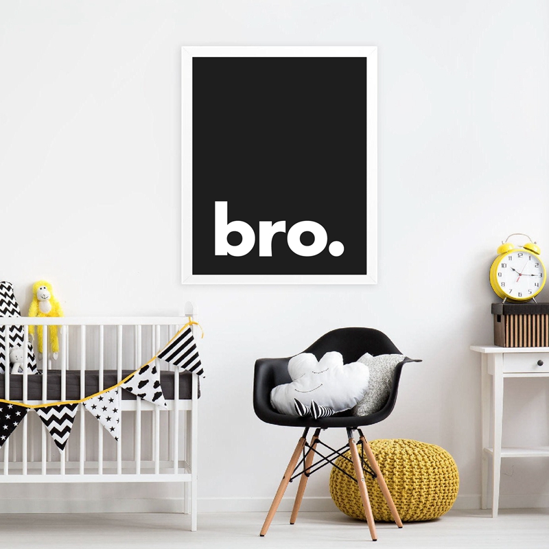 형. 미니멀 타이포그래피 프린트 포스터, 블랙 화이트, - Baby Nursery Quotes Wall Art 리뷰 및 가격