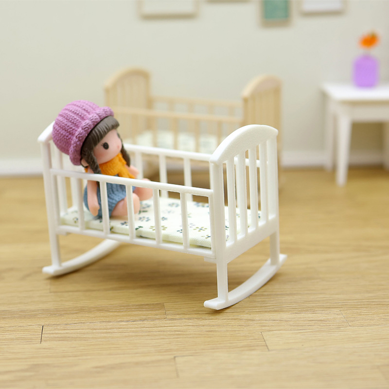 ⭐ 핫 ❗   1/12 인형집 미니 요람 아기 침대 흔 - Baby Nursery Dolls 리뷰 및 가격