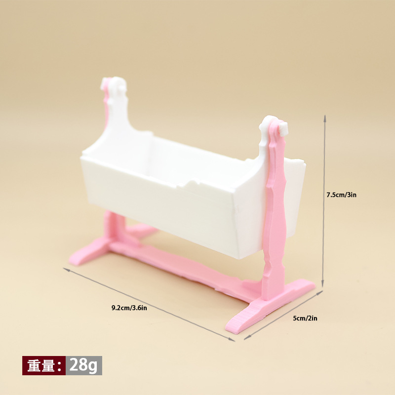 미니 아기 요람 흔들 침대 미니어처, 인형의 집 보육실 - Baby Nursery Layout 리뷰 및 가격