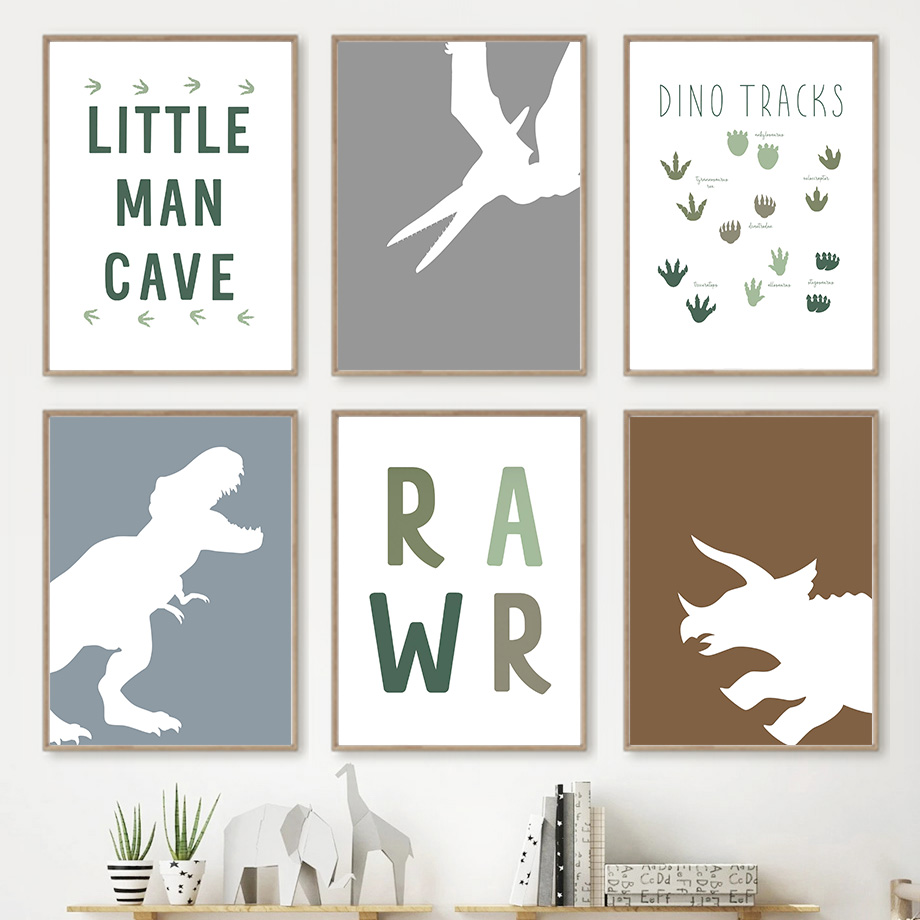 프레임리스 쥬라기 공룡 티라노사우루스 렉스 트리케라톱스 - Baby Nursery Quotes Wall Art 리뷰 및 가격