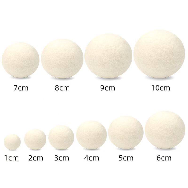 1-10pcs 1cm-10cm 흰색 양모 펠트 볼 화환 - Baby Nursery Garland 리뷰 및 가격