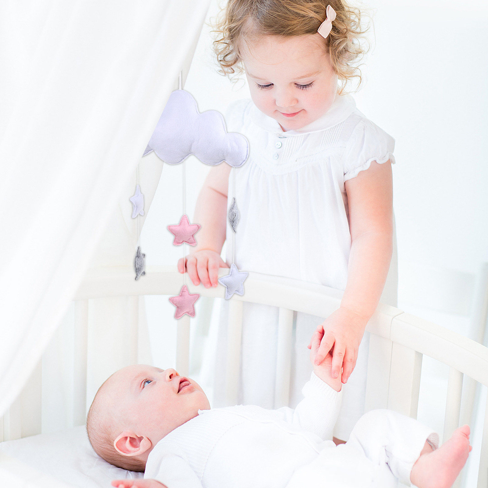 2Pcs 구름 빗방울 장식 장식품 사랑스러운 펠트 천장 - Baby Nursery Garland 리뷰 및 가격