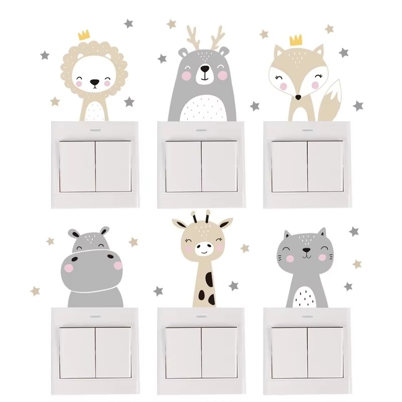 귀여운 숲 동물 어린이를위한 벽 스티커 어린이 방 어린 - Baby Nursery Wallpaper Girl 리뷰 및 가격